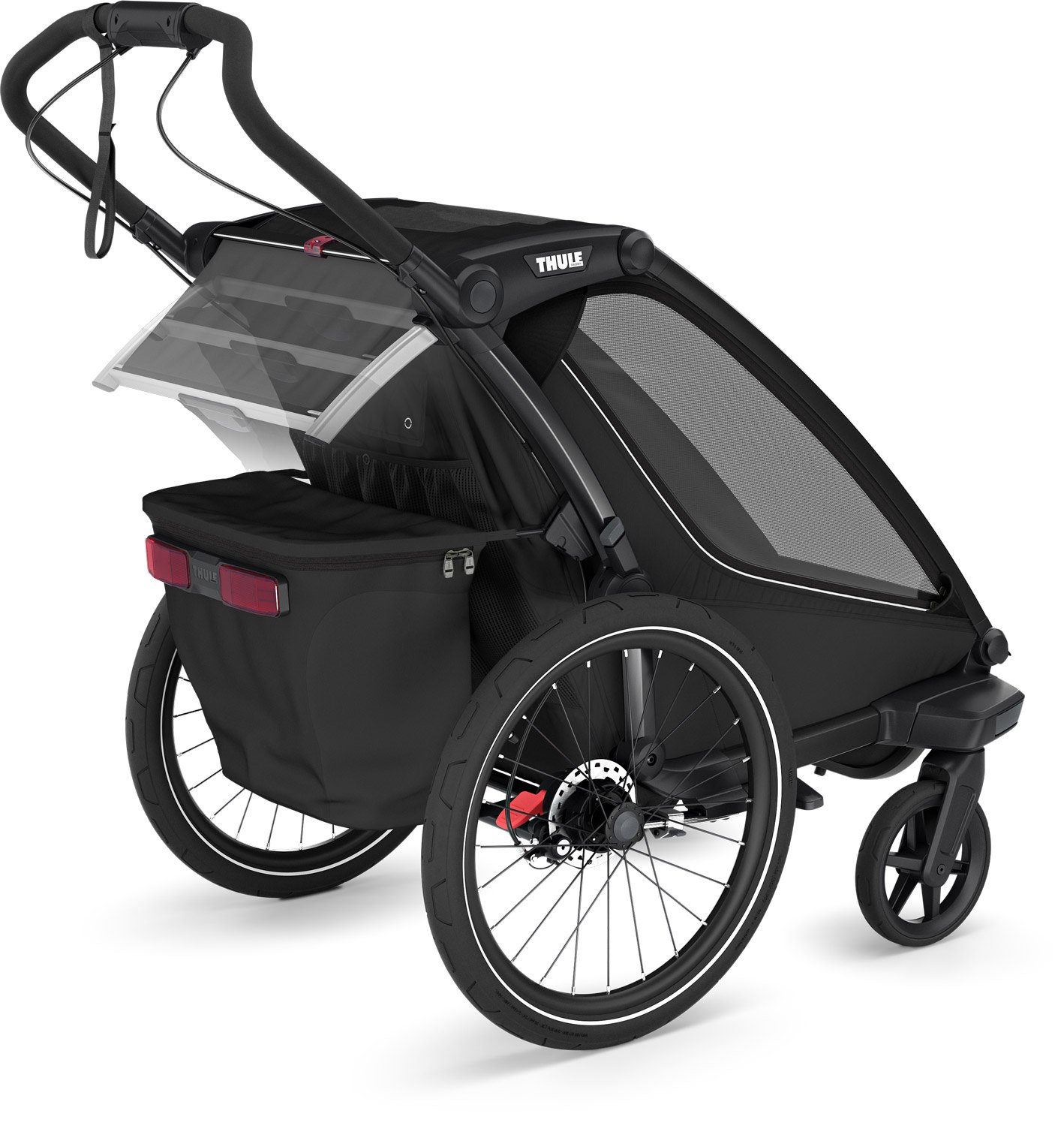 Remorque de vélo Thule pour 1 Enfant - Chariot Sport 2 Single - noir