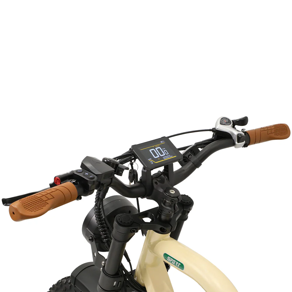 VTT Électrique à Suspension Complète fafrees OneSport W66 500W 20" Fat Bike 648Wh – Image 7