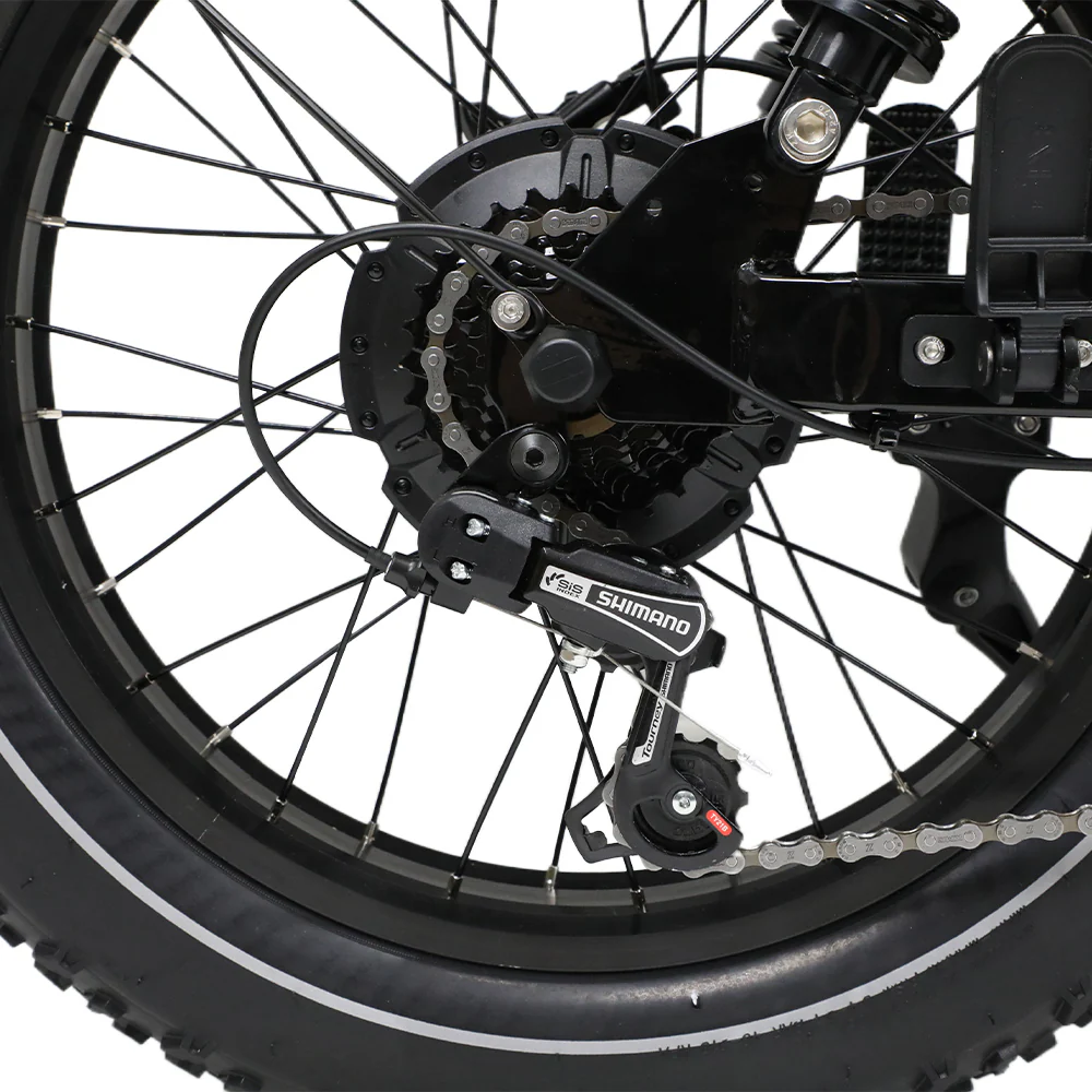 VTT Électrique à Suspension Complète fafrees OneSport W66 500W 20" Fat Bike 648Wh – Image 4