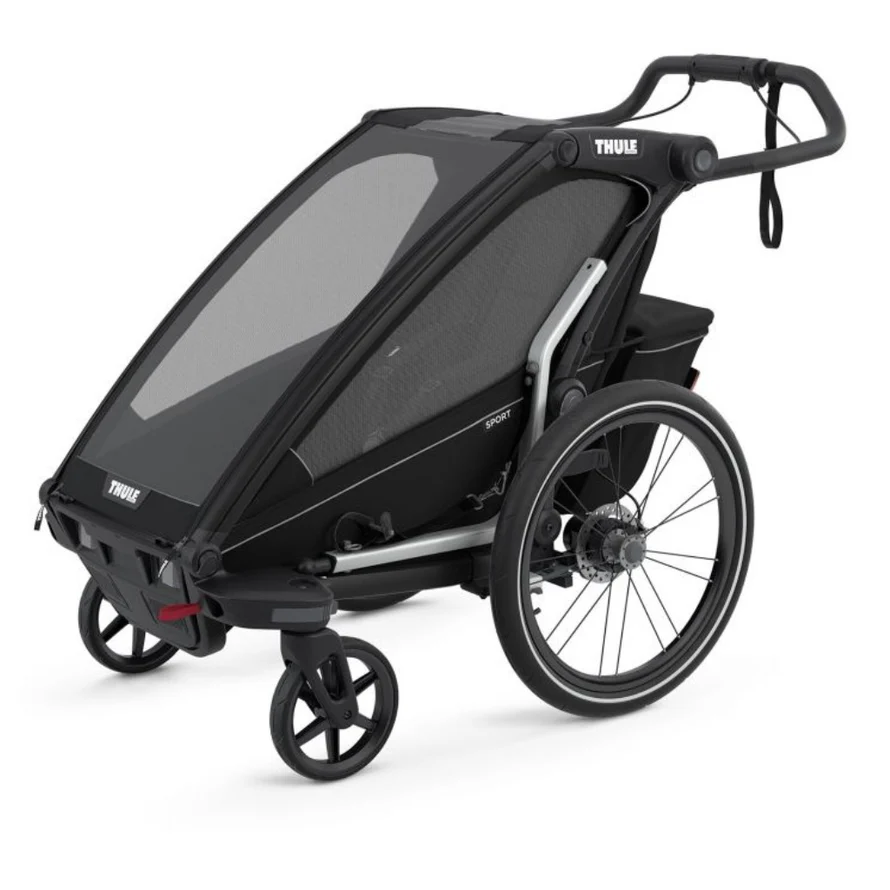Chariot Thule Remorque Vélo pour 2 Enfants - Chariot Sport 2 Double - noir – Image 6