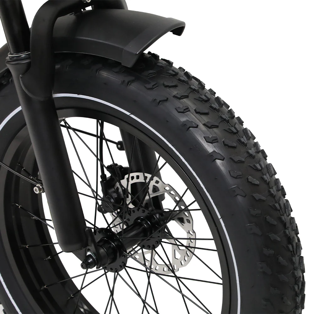 VTT Électrique à Suspension Complète fafrees OneSport W66 500W 20" Fat Bike 648Wh – Image 2