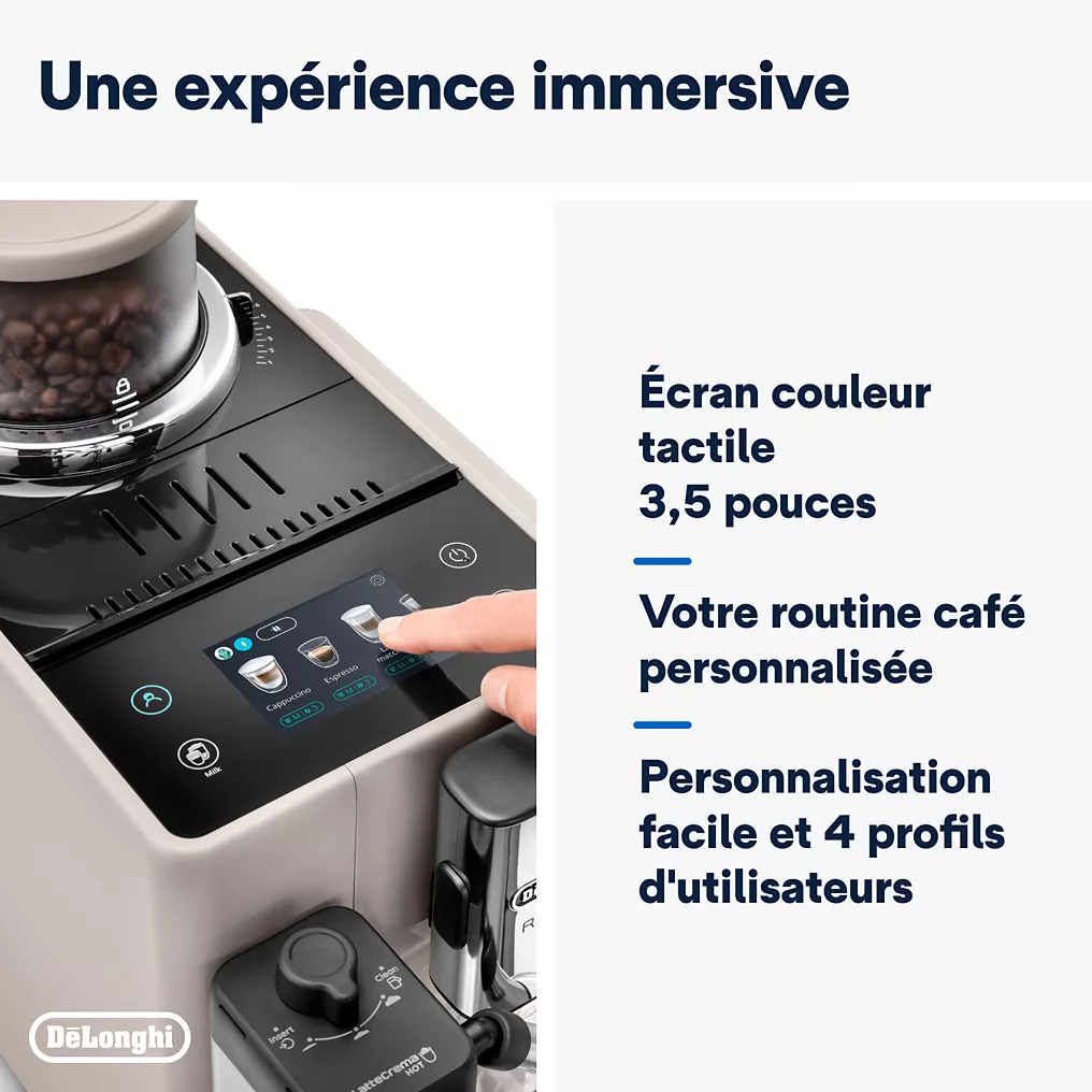 Expresso Broyeur DELONGHI FEB4455.BG Rivelia Latte Beige – Image 4