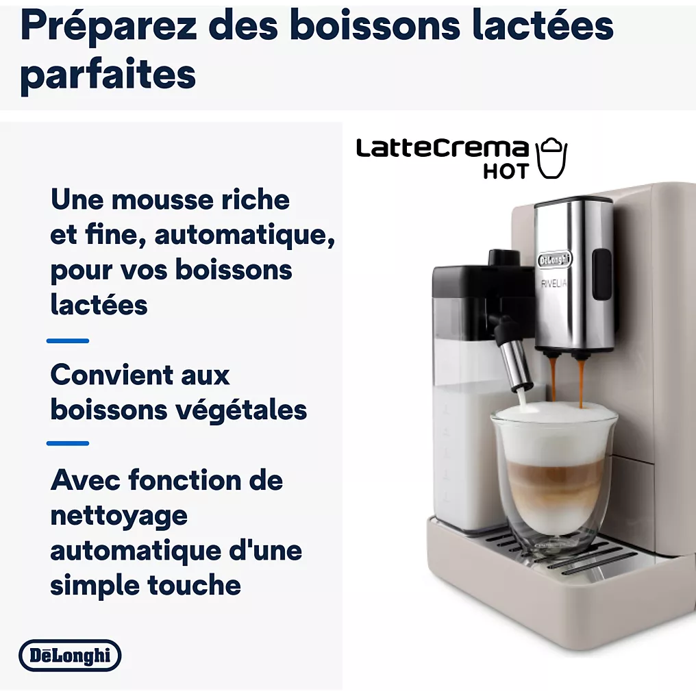 Expresso Broyeur DELONGHI FEB4455.BG Rivelia Latte Beige – Image 3