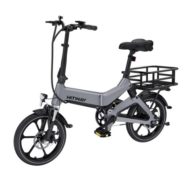 Vélo à assistance électrique pliant Hitway BK2 16" avec panier