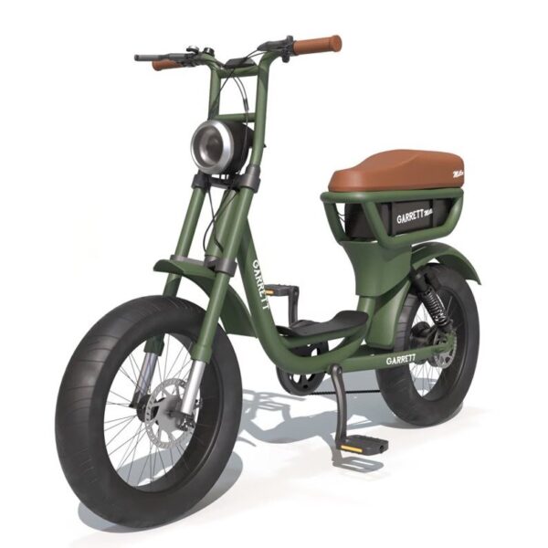 Vélo électrique biplace cargo garrett miller city, batt simple, pneus route