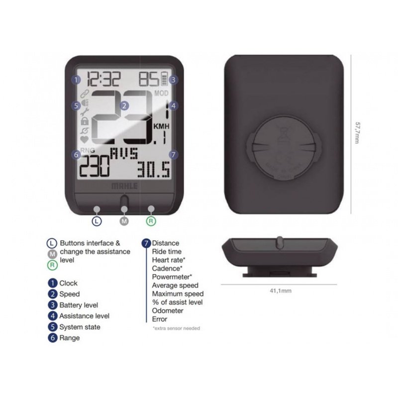 Compteur Pulsar One E-bike Motion