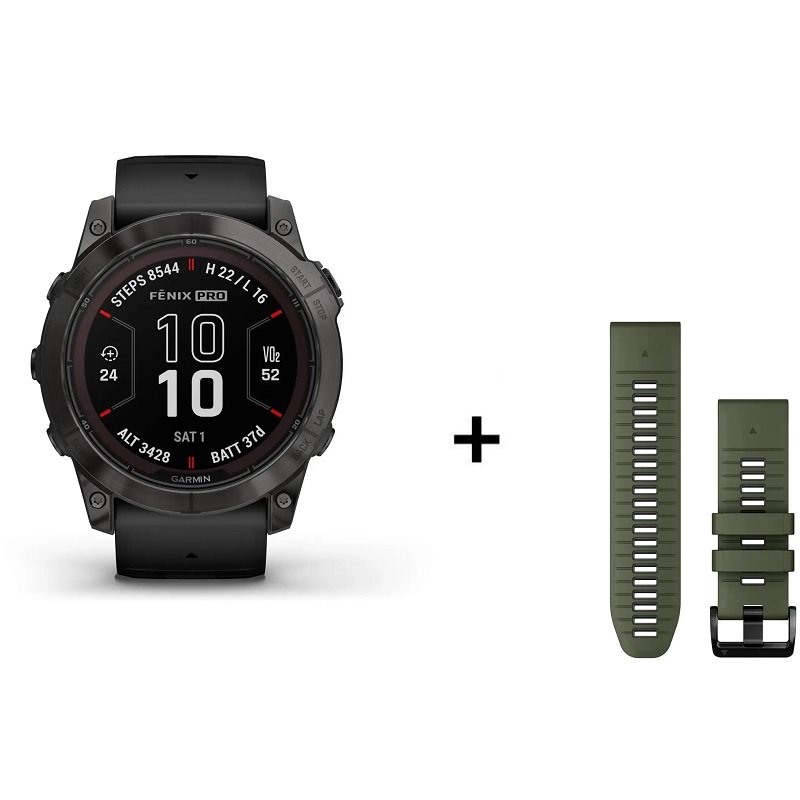 Montre Garmin Fenix 7X Pro Sapphire Solar Titane – Image 6