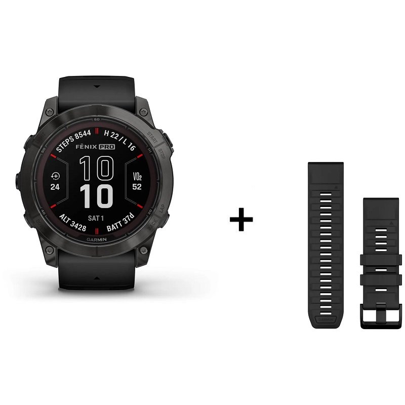 Montre Garmin Fenix 7X Pro Sapphire Solar Titane – Image 5