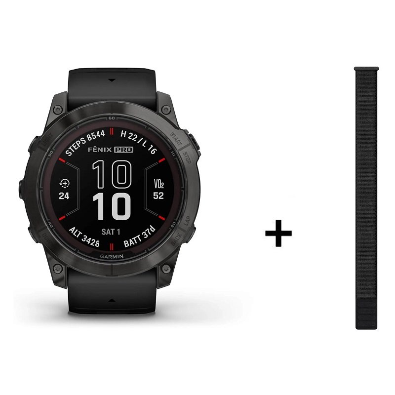 Montre Garmin Fenix 7X Pro Sapphire Solar Titane – Image 4