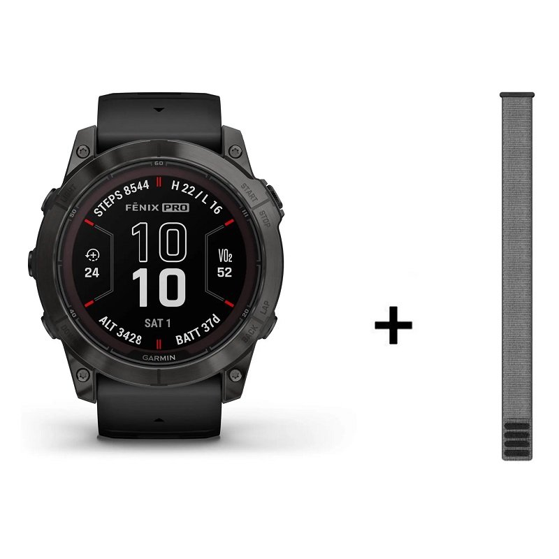 Montre Garmin Fenix 7X Pro Sapphire Solar Titane – Image 3