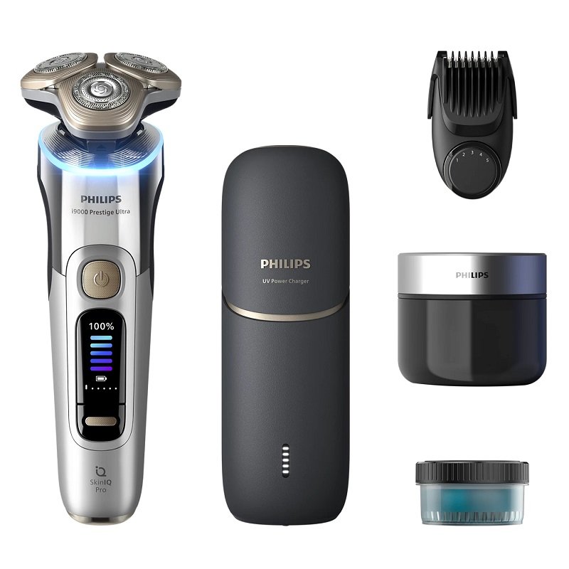 Philips Rasoir i9000 Prestige Ultra électrique 100 % étanche avec SkinIQ Pro