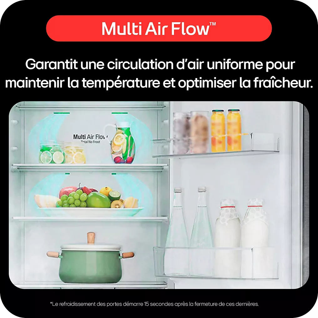 Réfrigérateur combiné LG GBV3110EPY – Image 2