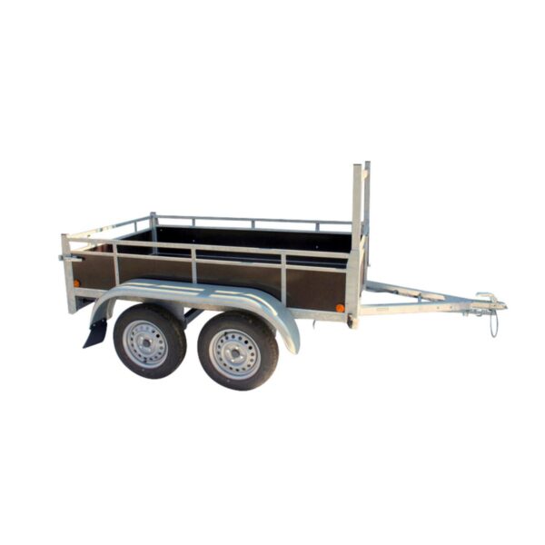 Remorque 225x132 cm double essieux