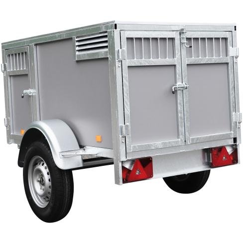 BW Trailers Remorque 3 chiens gris – Image 3