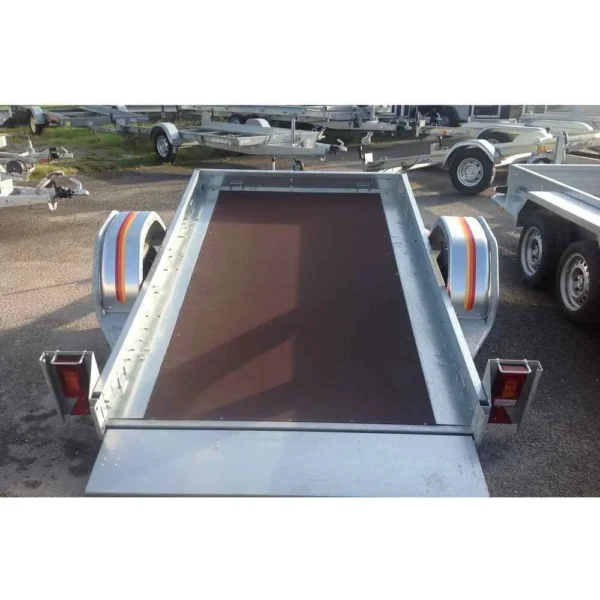 Remorque plateau MECANOREM RPMS 601 F - PTAC : 1000 Kg - 1 essieu freiné - 305 x 170 cm