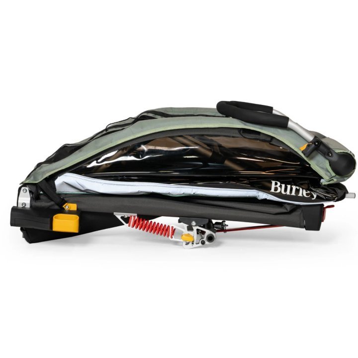 Remorque burley pour Vélo - D'Lite X Single pour 1 Enfant - sage green/charcoal – Image 4