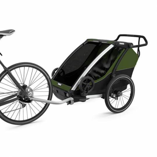 Chariot thule cab 2 Remorque Vélo pour 2 Enfants - cypress vert – Image 8