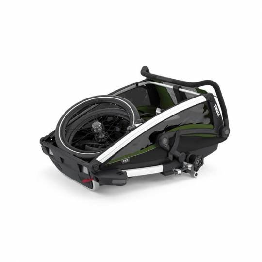 Chariot thule cab 2 Remorque Vélo pour 2 Enfants - cypress vert – Image 2
