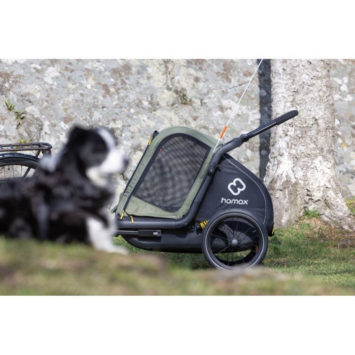 Remorque à vélo pas cher Hamax Outback One 1 Enfant - vert / noir – Image 7