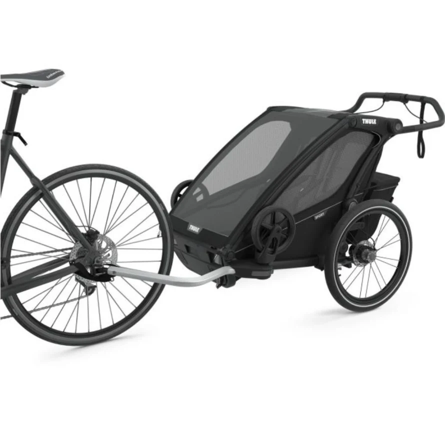 Chariot Thule Remorque Vélo pour 2 Enfants - Chariot Sport 2 Double - noir