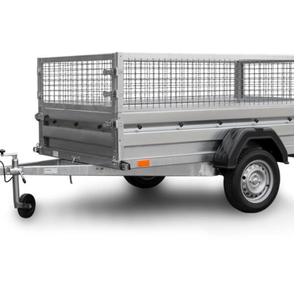 Remorque bagagère pas cher​ ZASLAW 235SU – 2,35 X 1,32 M GRILLAGÉE