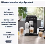 Expresso Broyeur DELONGHI ECAM450.65.G Eletta Explore Grise – Image 6