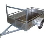 Remorque 200x125 cm aluminium simple essieu