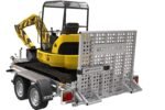 Remorque de chantier pour le transport d’une mini pelle – UNITRAILER STARK 3 260 – Image 9