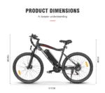 VTT électrique SAMEBIKE SY26-II 500W Moteur – Image 4