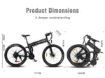 Vélo électrique Pliant SAMEBIKE LO26-II-FT Moteur 750W – Image 3