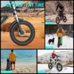 Vélo électrique Ridstar Q20 Lite 1000W 48V 15AH – Image 3