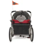 Remorque vélo 2 places 60 kg ​Wike - Premium Double - Poussette et Kit de Jogging inclus - marine/marron – Image 5