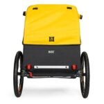 Remorque vélo voyage Burley - Bee Double pour 1-2 Enfants - jaune/noir – Image 5