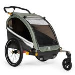 Remorque velo pour bebe​ Burley pour 1-2 Enfants - sage green/charcoal – Image 2