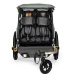 Remorque velo pour bebe​ Burley pour 1-2 Enfants - sage green/charcoal – Image 4