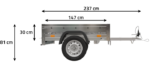 Petite remorque 150 x 106 cm Garden Trailer 150 KIPP Unitrailer – Image 2
