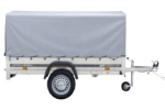 Remorque routière Garden Trailer 230 KIPP avec bâche haute, arceau et roue jockey 230x125 – Image 6