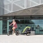 Remorque enfant velo Hamax pour 2 Enfants - Avenida - vert olive – Image 3