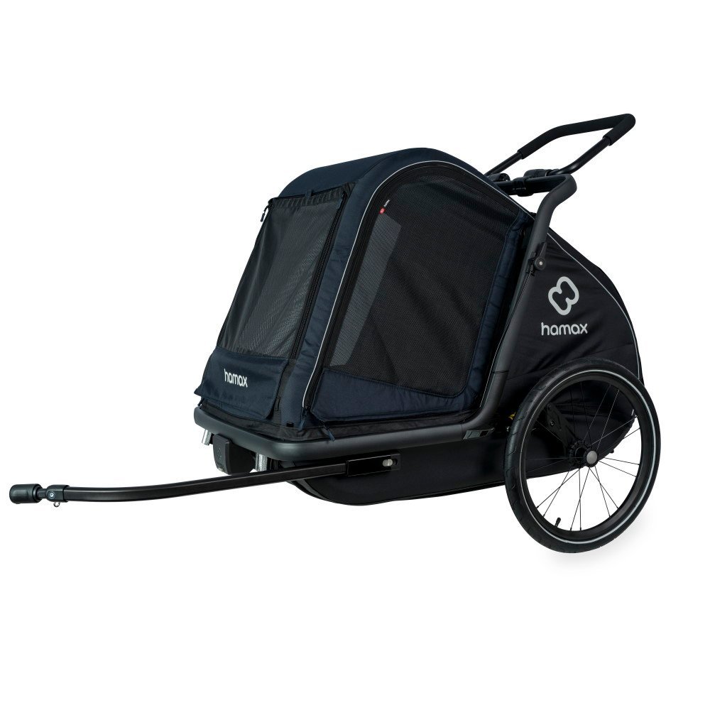 hamax-pluto-l-dog-trailer-h-1666028-2.jpg Remorque chien vélo Hamax - Pluto Large - bleu marine/noir – Image 1